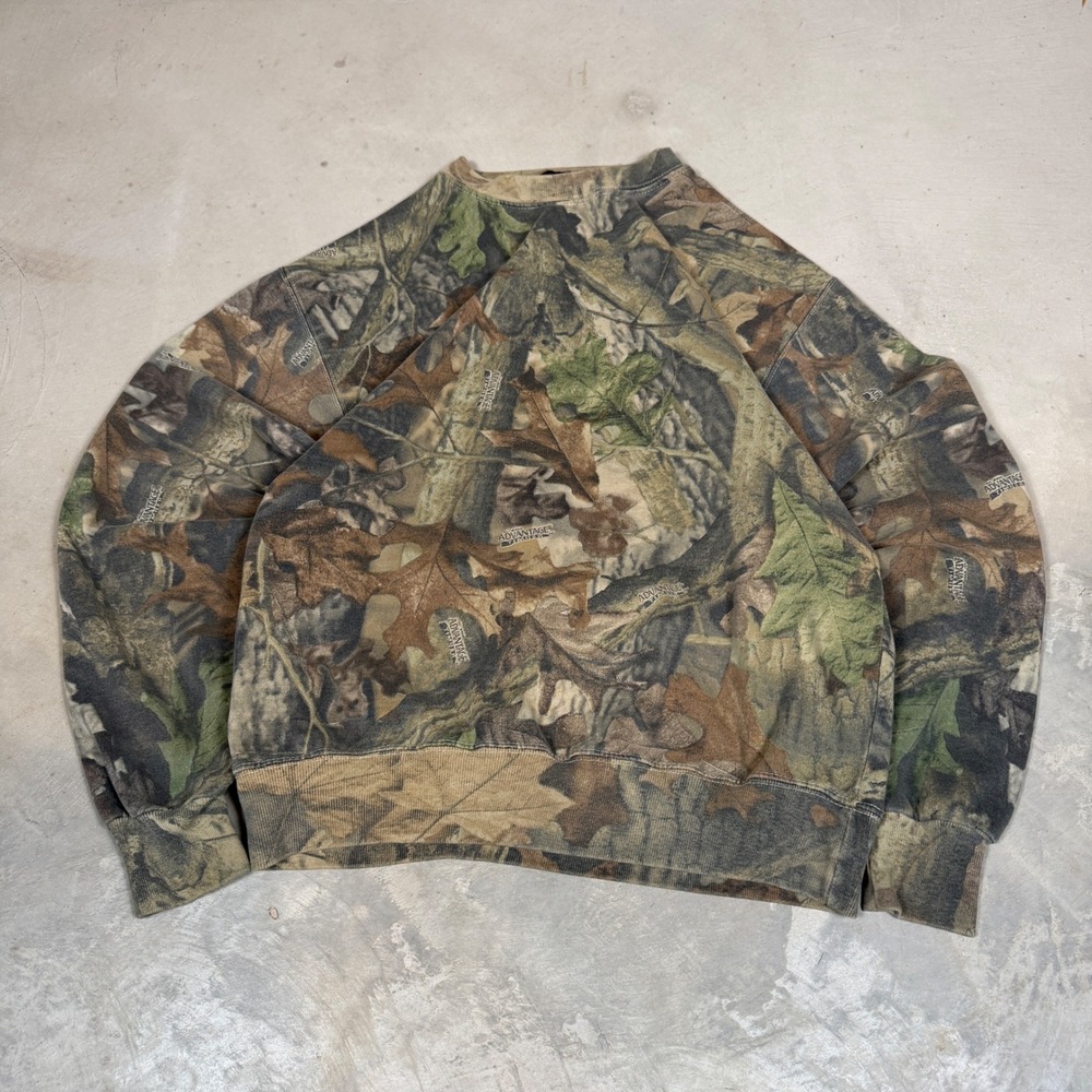 vtg realtree Camo Crewneck Sweatshirt Mens XL Commander Advantage Hunting